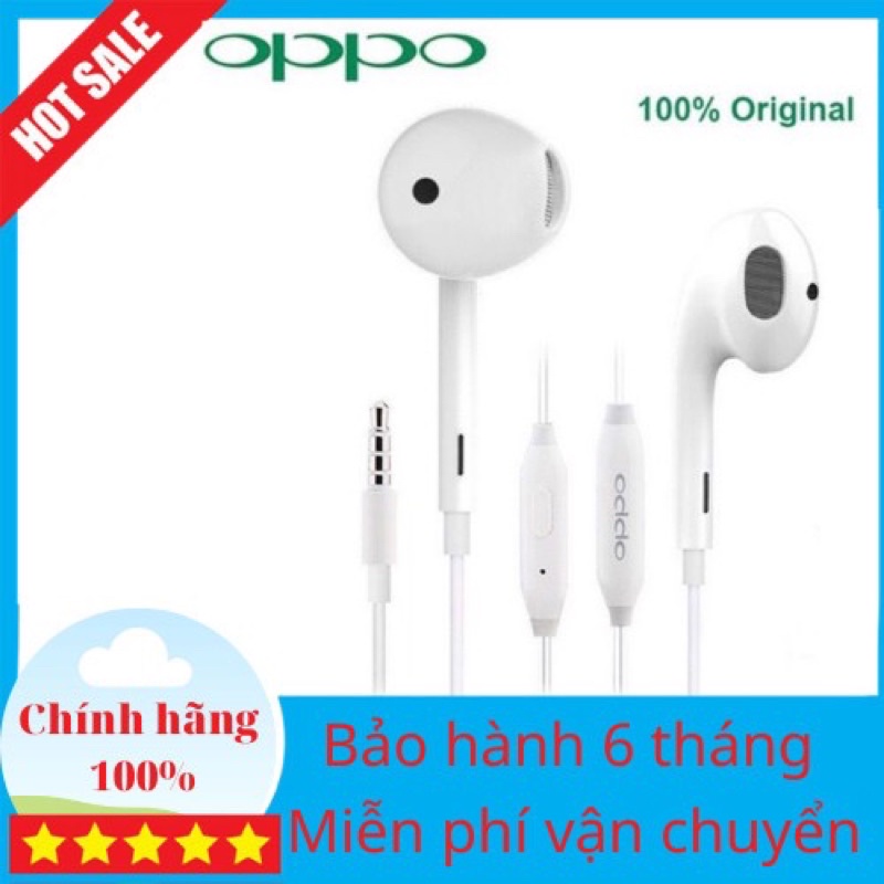 Tai nghe Oppo R9 F1s, chính hãng, bảo hành 6 tháng