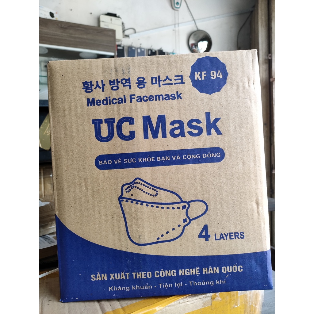 Thùng 300 cái Khẩu trang y tế 4D KF94 UC Mask