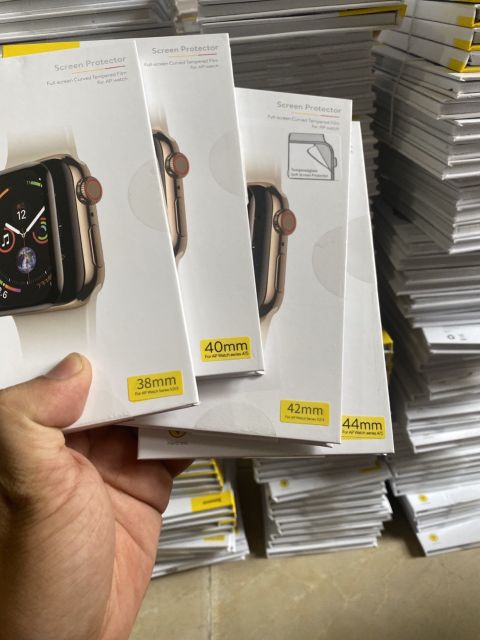 Dán cường lực full màn apple watch size 42 chính bãng Baseus