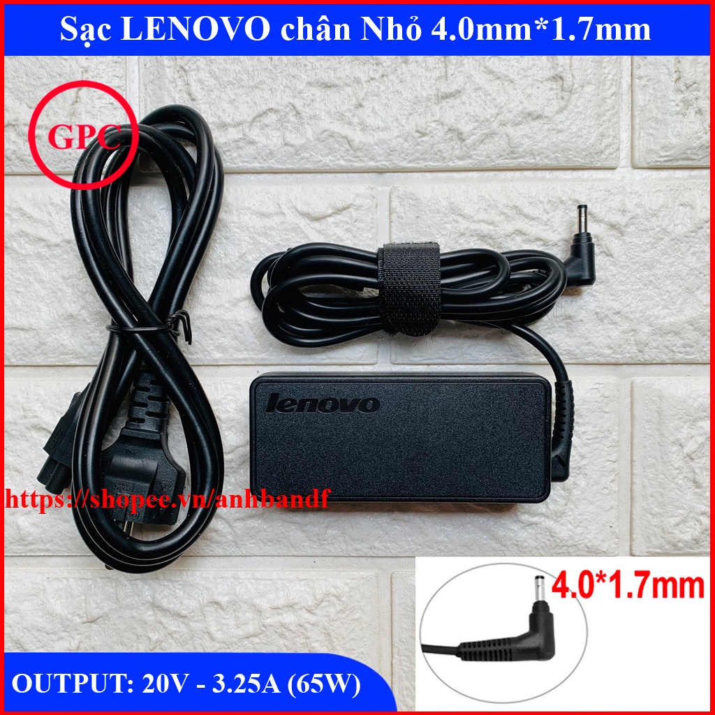 Sạc Laptop Lenovo 20V - 2.25A Ideapad 100, 100-14, 100-15 Series - Đầu kim nhỏ