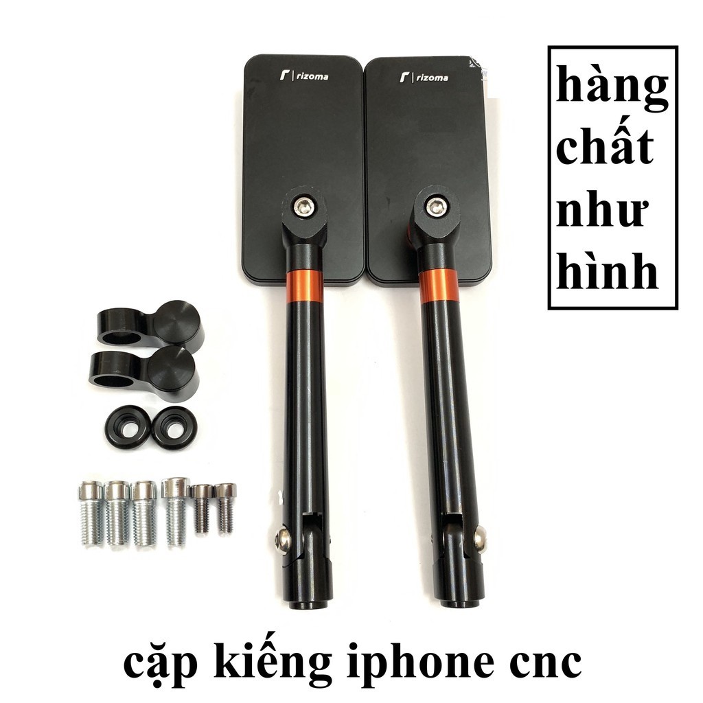 Gương Chiếu Hậu Rizoma Hình Iphone 1 cái có đủ Lục Giác - Có Chế Xoay Hoặc Không Chế