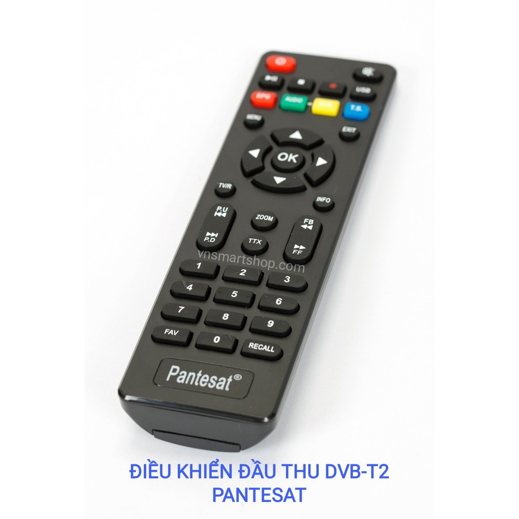 Điều khiển Đầu thu Pantesat . Remote đầu thu DVB-T2 Pantersat dùng cho các model HD2200 HD3300 HD5500 S2000