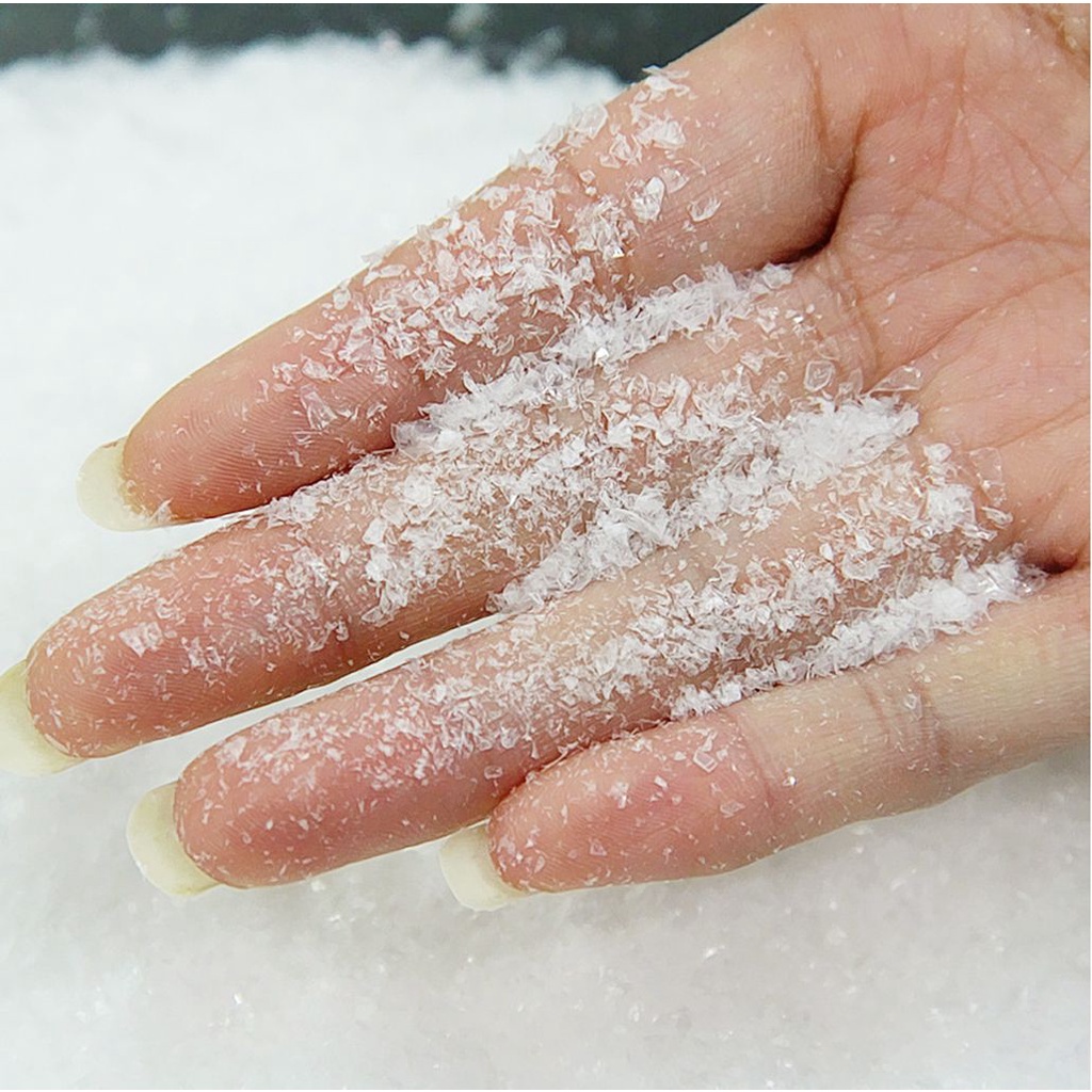 Túi 50g hạt tuyết giả bằng nhựa dùng trang trí giáng sinh