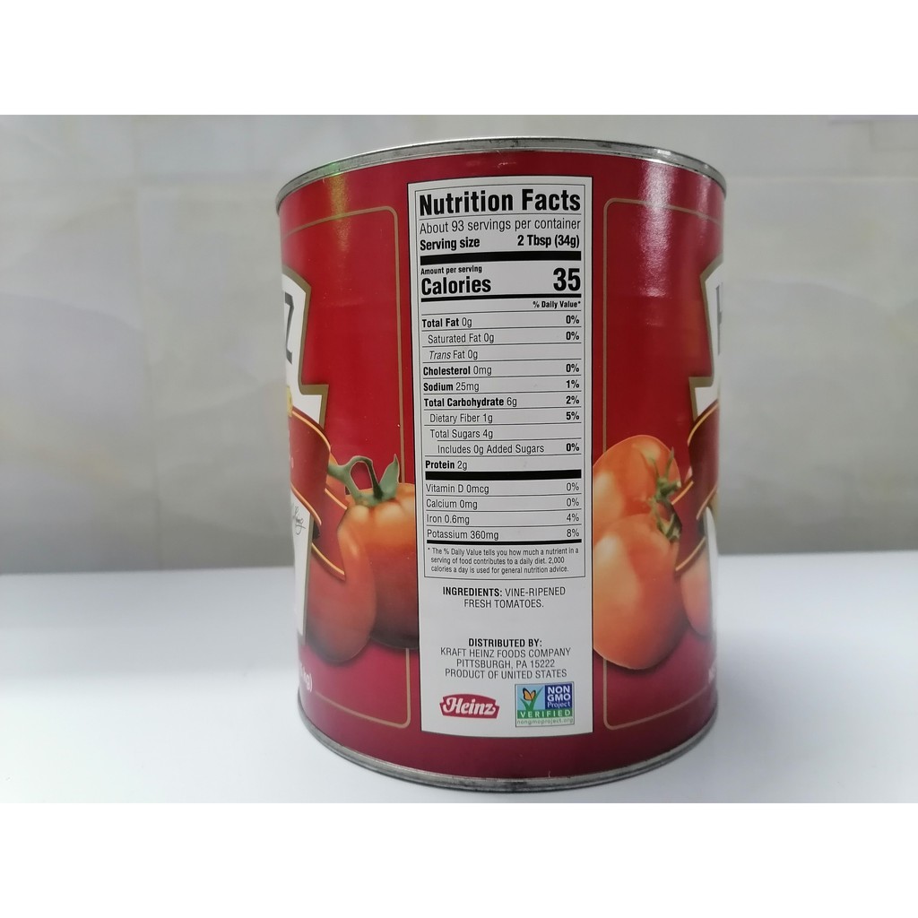 [HỘP LỚN 3.15 Kg - Paste] CÀ CHUA NGHIỀN SỆT [USA] HEINZ Tomato Paste (als-hk)