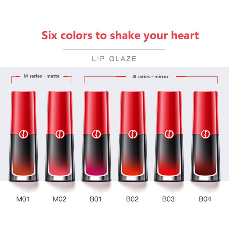 [Hàng mới về] Son kem màu lì không thấm nước lâu trôi không dính ly dưỡng ẩm lên màu nhanh