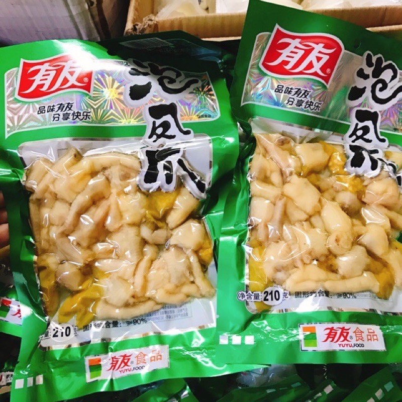 Chân gà muối cay YuYu xanh siêu ngon gói 210g