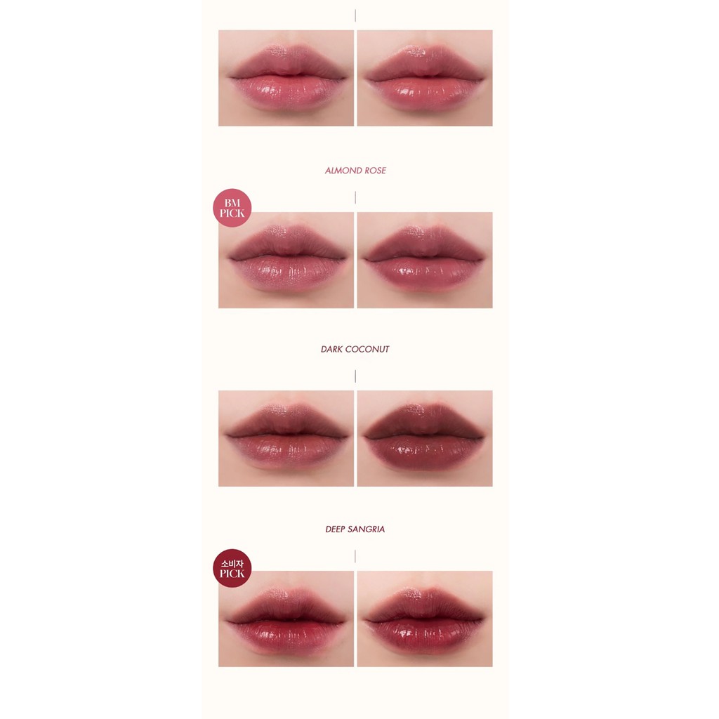 Son bóng mọng môi lâu trôi Romand Juicy Lasting Tint Ripe Fruit (Màu #18 đến #21) | BigBuy360 - bigbuy360.vn