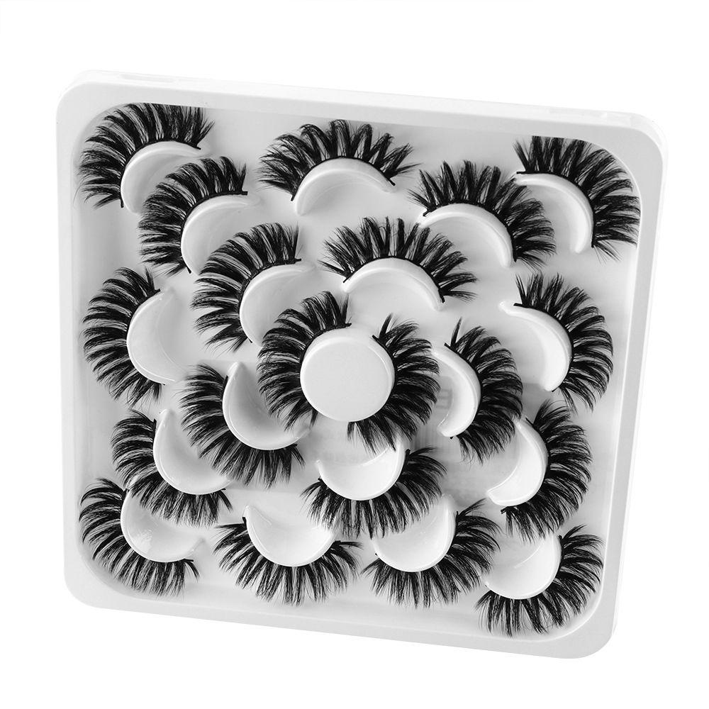 Set 10 Cặp Lông Mi Giả SKONHED 3D Tự Nhiên Dành Cho Nữ