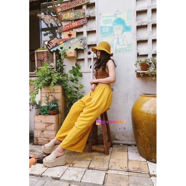 💃Quần Culottes Nữ Chất Đũi Ống Rộng Nhiều Màu..Không Thể Thiếu