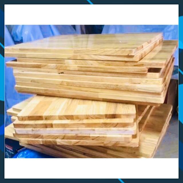 MẶT BÀN GỖ CAO SU TỰ NHIÊN CAO CẤP MÀU VÀNG GỖ ( y hình )