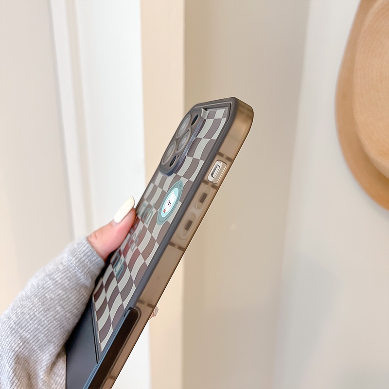 Ốp lưng iphoneỐp Điện Thoại  Kèm Giá Đỡ Tàng Hình Họa Tiết Hoạt Hình Dễ Thương Cho iphone 14 / 13Pro 12 / xs / 6 / 7 / 8PLUSDinuo case