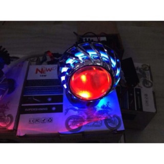 ĐÈN PHA BI CẤU XOÁY TRANG TRÍ XE MÁY CỰC ĐẸP