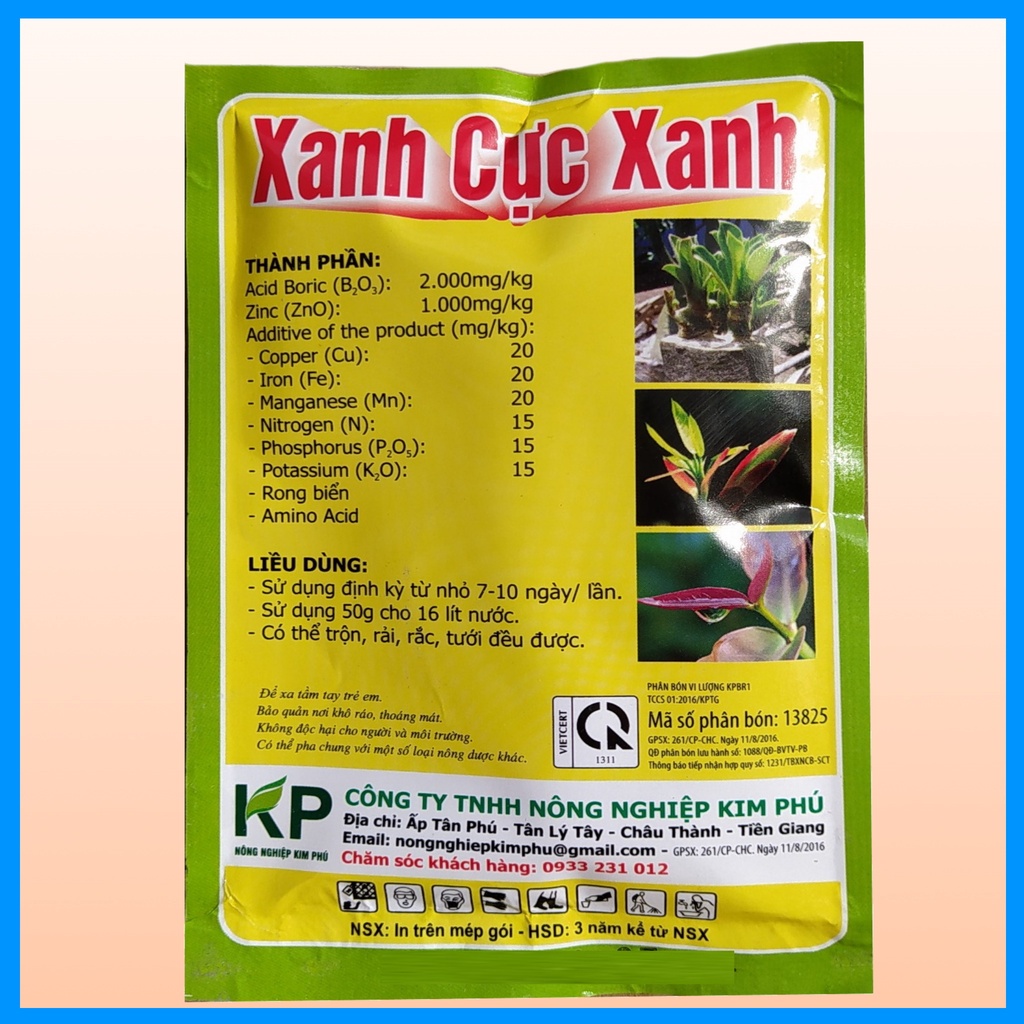 [Mã LIFEXANH03 giảm 10% đơn 500K] Xanh Cực Xanh, Phân bón đâm chồi mập ngọn, dinh dưỡng cho cây xanh tốt