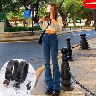 Retro high-waisted high-waisted jeans for women