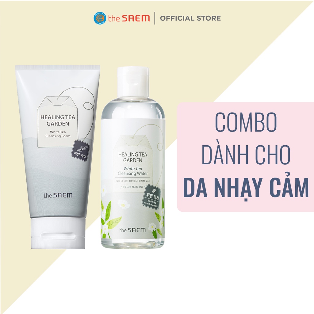 [Combo 2 sản phẩm] Combo Làm Sạch Da Nước Tẩy Trang Và Sữa Rửa Mặt the SAEM