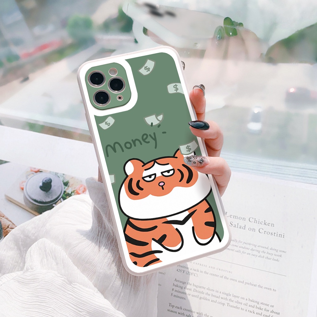 Ốp lưng iphone cạnh vuông lỗ camera tiger money 6/6splus/7/7plus/8/8plus/x/xr/xs/11/12/13/pro/max/plus/promax