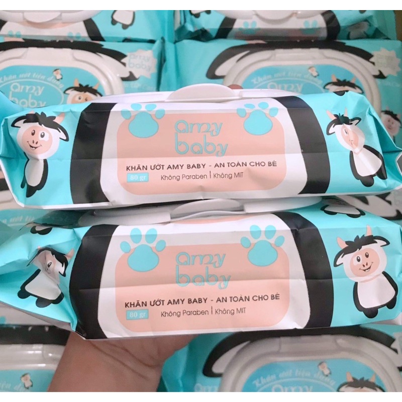 Khăn ướt AMY BABY không mùi - 80 tờ