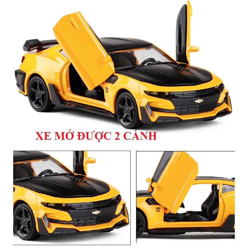 Xe ô tô đồ chơi trẻ em mô hình xe Chevrolet Camaro 2018 Tỉ Lệ 1:32 bằng sắt có âm thanh và đèn