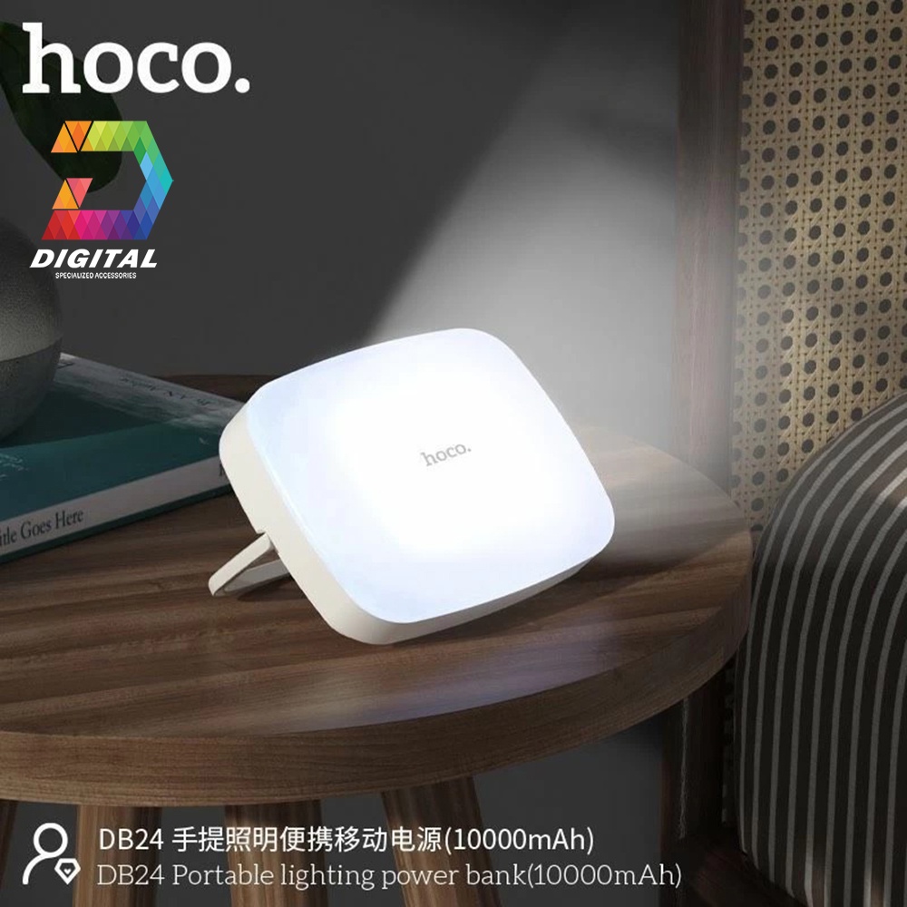 Pin Sạc Dự Phòng Đa Năng Hoco DB24 10000mAh Chính Hãng Tích Hợp Đèn Sáng 18h Liên Tục
