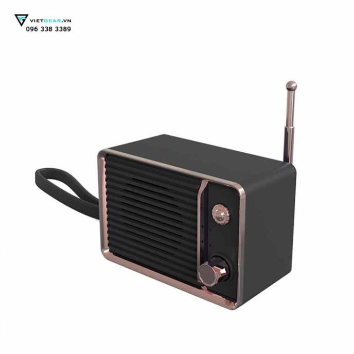 Loa Vintage DW01 bluetooth 4.1 hình chiếc đài mini nhỏ gọn