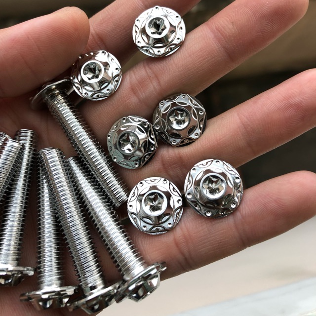 Ốc inox US - 8li4 (m8x40) - gắn cho nhiều loại xe