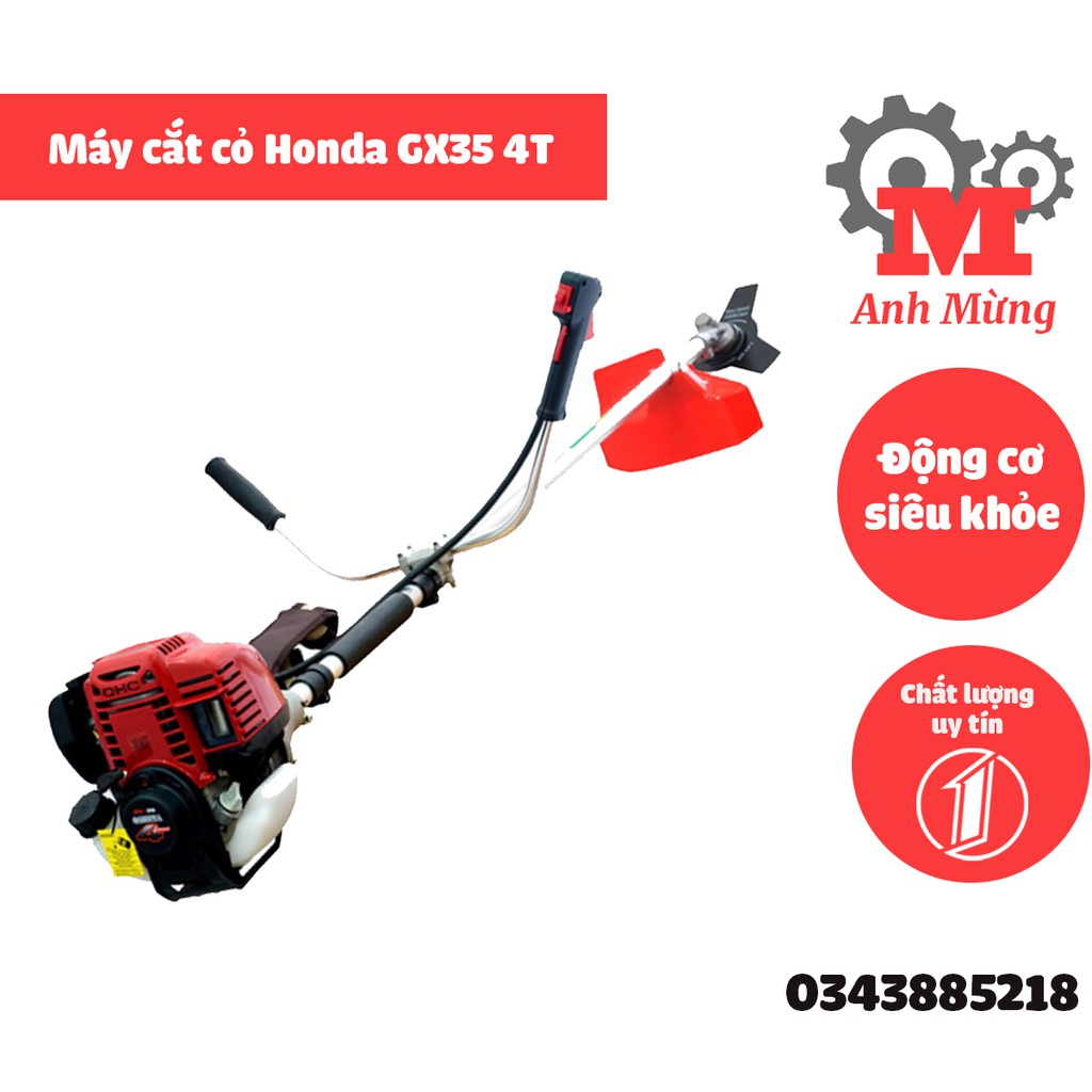 Máy cắt cỏ Honda GX35 động cơ 4T bảo hành 12 tháng