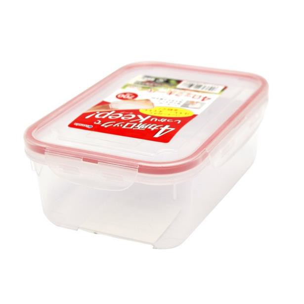 Hộp nhựa nắp silicon 700ml Inomata CHÍNH HÃNG sử dụng an toàn trong tủ lạnh, tủ đông và lò vi sóng.