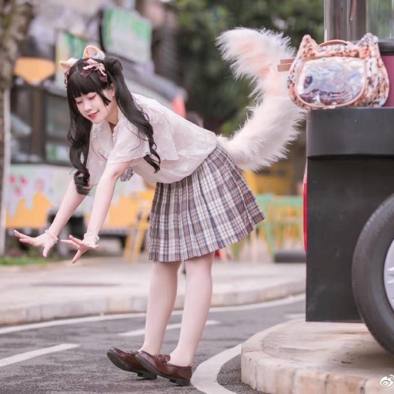 Đuôi hồ ly size to lông dài hàng loại 1 cosplay hồ ly, cosplay cổ trang, cosplay hallowen mã HlT-9