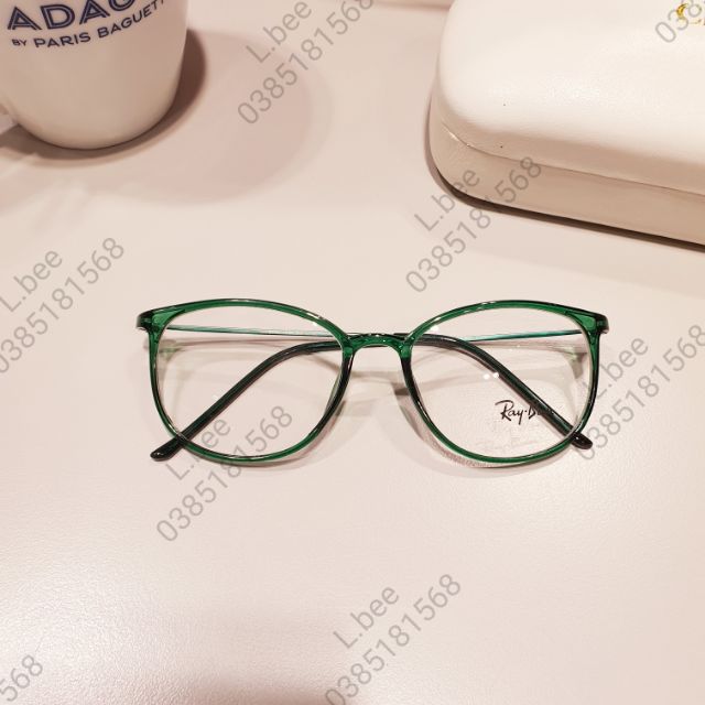 Kính cận gọng kính mảng rb 872 xanh lá
