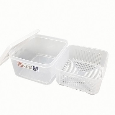 Hộp nhựa đựng thực phẩm 2 lớp 1,1L Nakaya