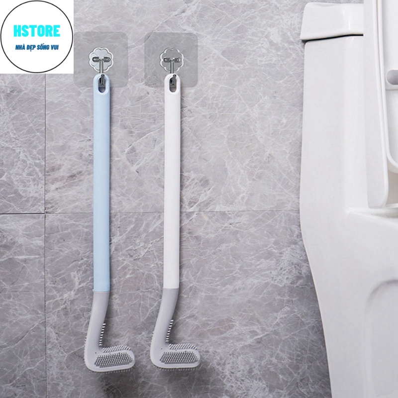 Chổi cọ toilet silicon ,chổi chà rửa nhà vệ sinh bồn cầu treo tường mẫu mới nhất 2021