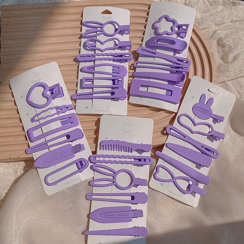 Kẹp Tóc Mỏ Vịt Dáng Dài Đính Hoa Xanh Dương Phong Cách Mới Thời Trang Mùa Xuân 2022