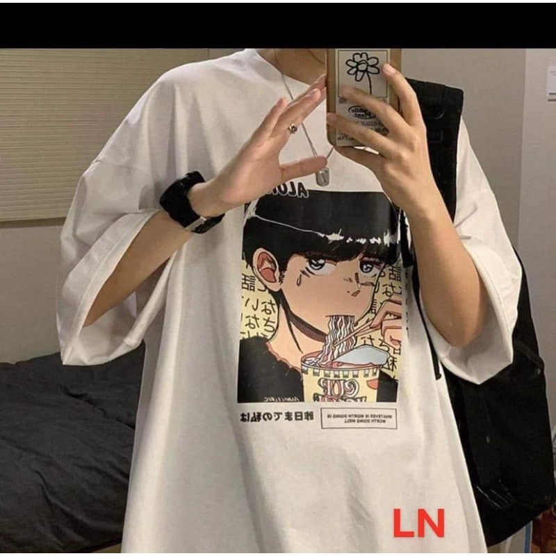 Áo phông cậu bé ăn mì LN11