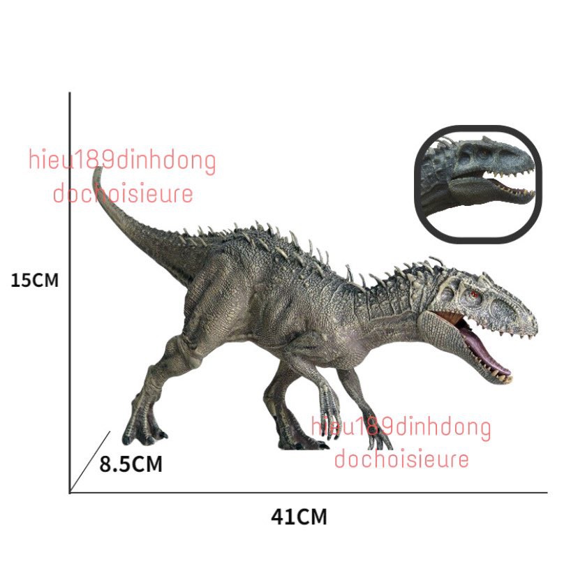 Mô hình khủng long Indominus Rex (I-Rex) gập được hàm Nhựa đặc chắc tay