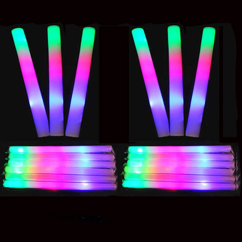 ✿ Que Xốp Gắn Đèn LED Phát Sáng Nhiều Màu Sắc Dễ Sử Dụng Trang Trí Tiệc Giáng Sinh