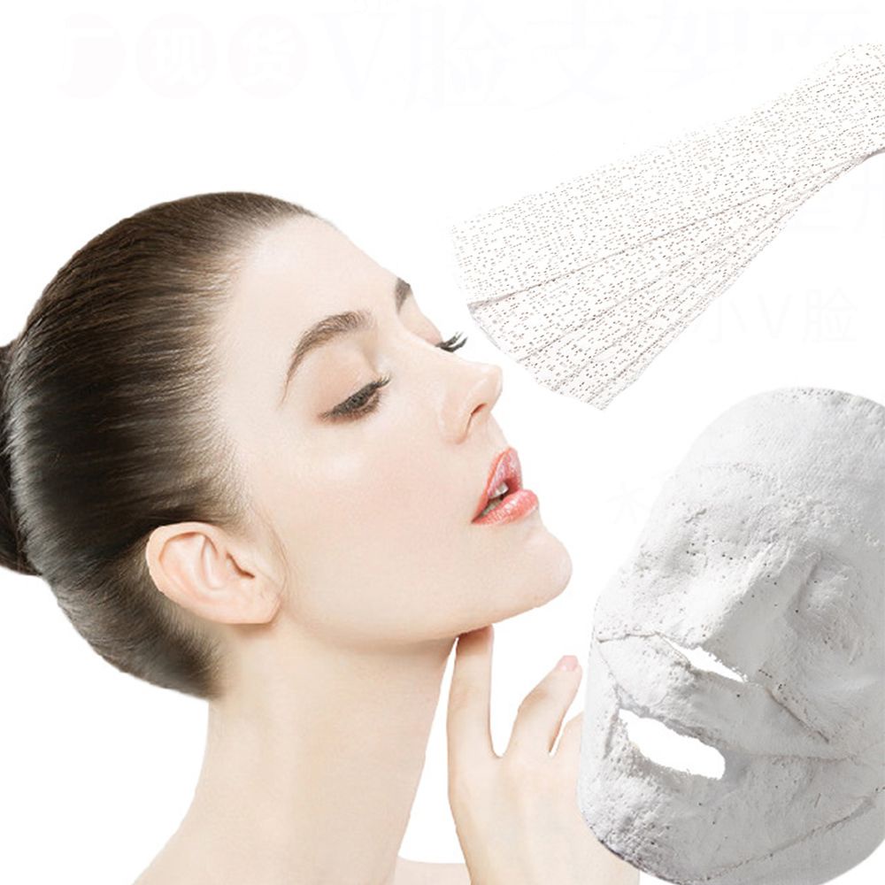 [Hàng mới về] 5 Miếng mặt nạ thạch cao nâng cơ mặt tạo hình chữ V tái tạo giữ ẩm làm căng da