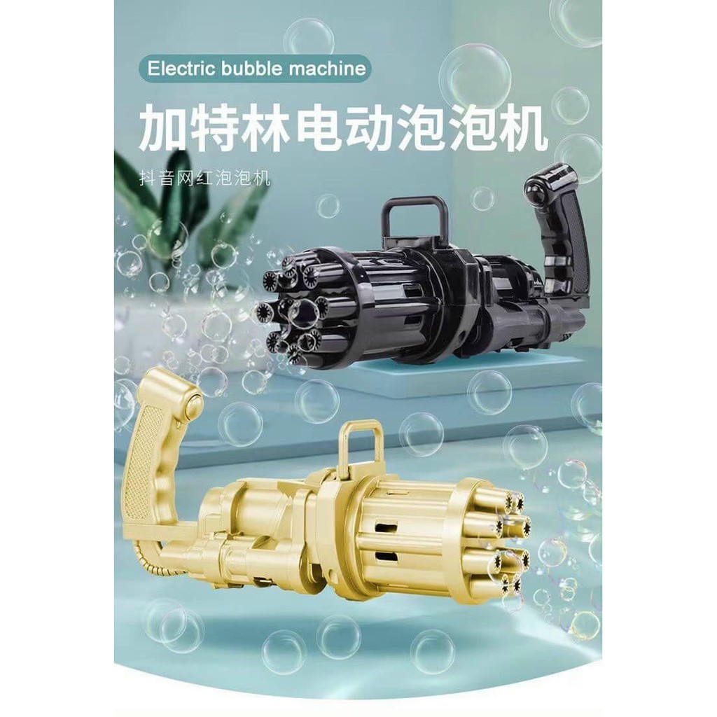 Máy Thổi Bong Bóng Tự Động 8 Lỗ Cho Bé