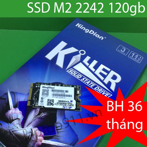 ổ cưng ssd M2 2242 120gb kingdian mới bảo hành 3 năm - ssd m2 sata 2242