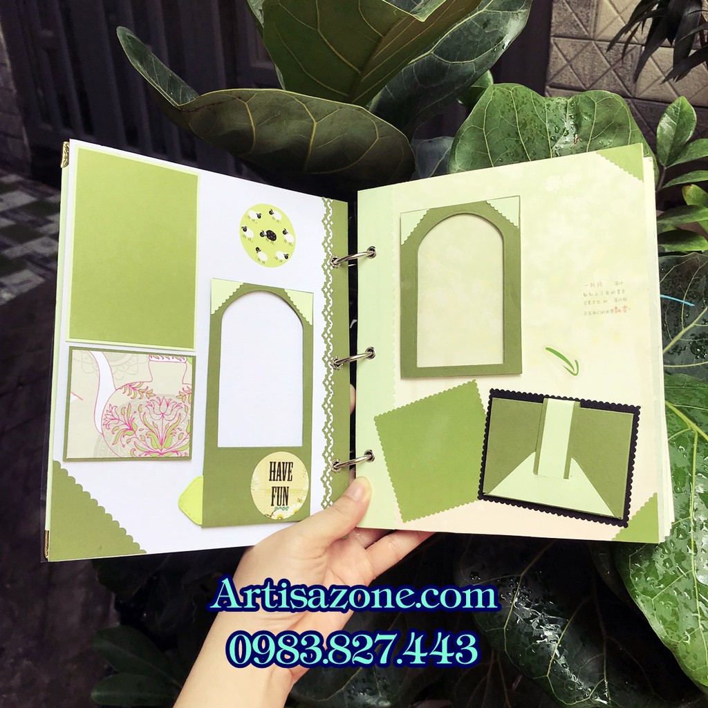 Album dán ảnh - Scrapbook handmade (Từng mẫu sản phẩm được mô tả bên dưới bài viết)