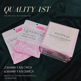 MẶT NẠ GIẤY QUALITY 1ST ALL IN ONE SHEET MASK