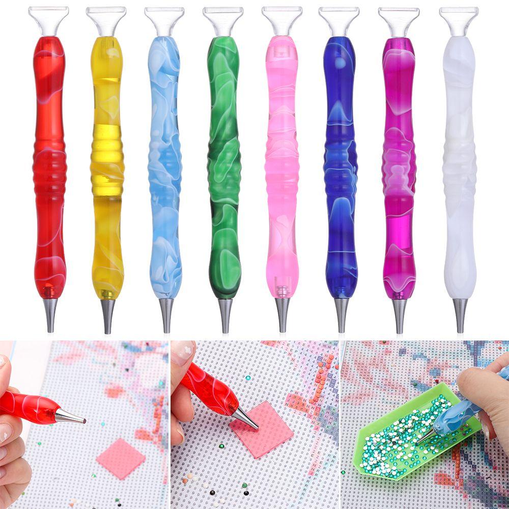 LANFY Bút Đính Kim Cương 5D Bằng Nhựa Resin Dùng Thêu Tranh Chữ Thập Diy