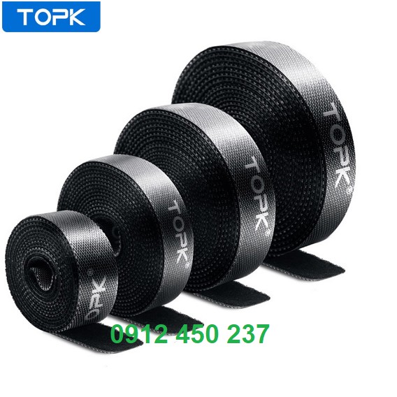Dây quấn Velcro Topk chống rối cho dây cáp - tai nghe
