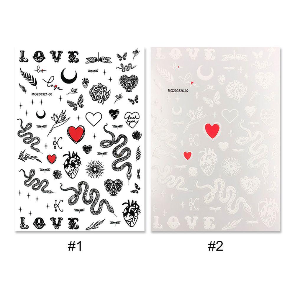 Miếng Dán Trang Trí Móng Tay Họa Tiết Hoa Bướm 3D Độc Đáo