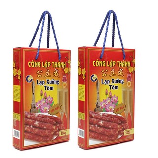 Combo 2 hộp Lạp Xưởng Tôm Công Lập Thành - Hộp 500 x 2