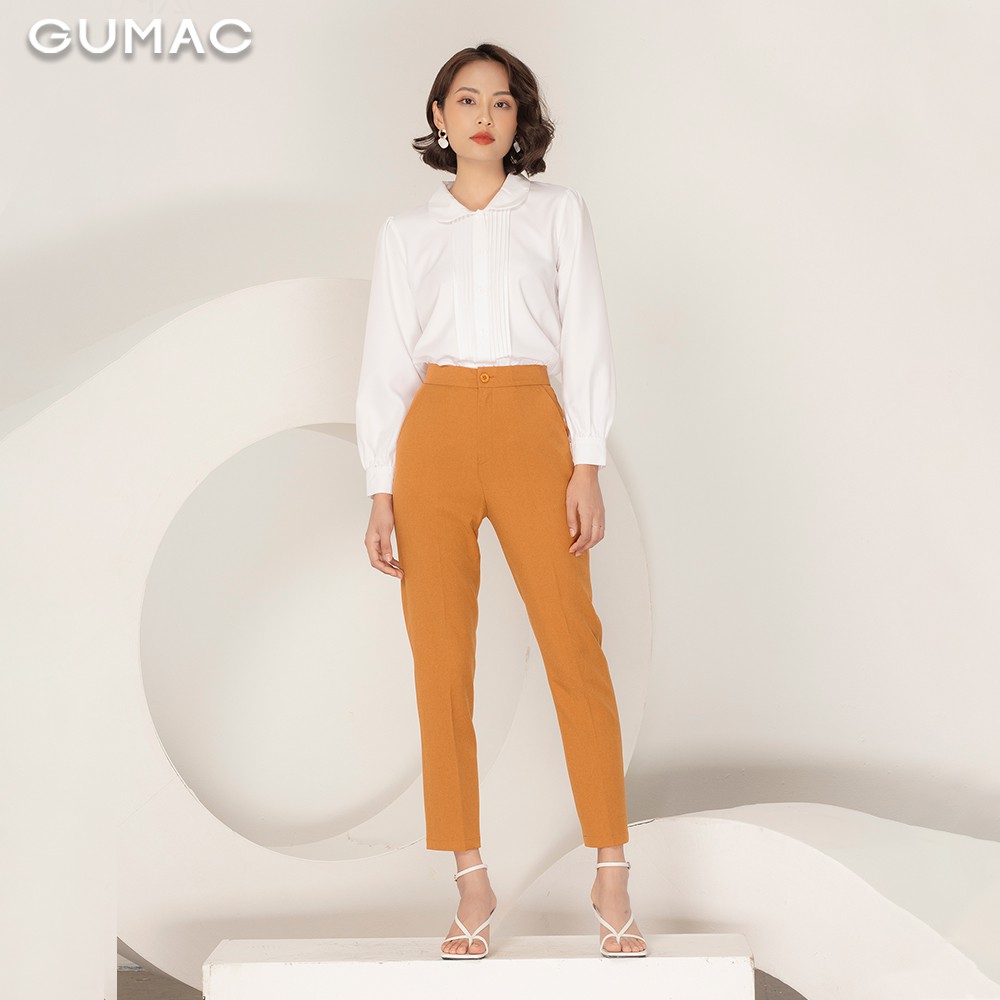 [Mã WABRGU72 giảm 10% tối đa 50k đơn 250k] Quần tây nữ cơ bản vải bố QA957 GUMAC