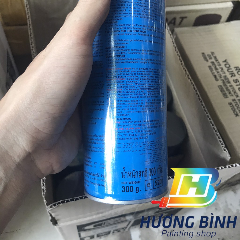 Sơn xịt BOSNY Black Tint (Sơn xịt hiệu ứng chói đèn)