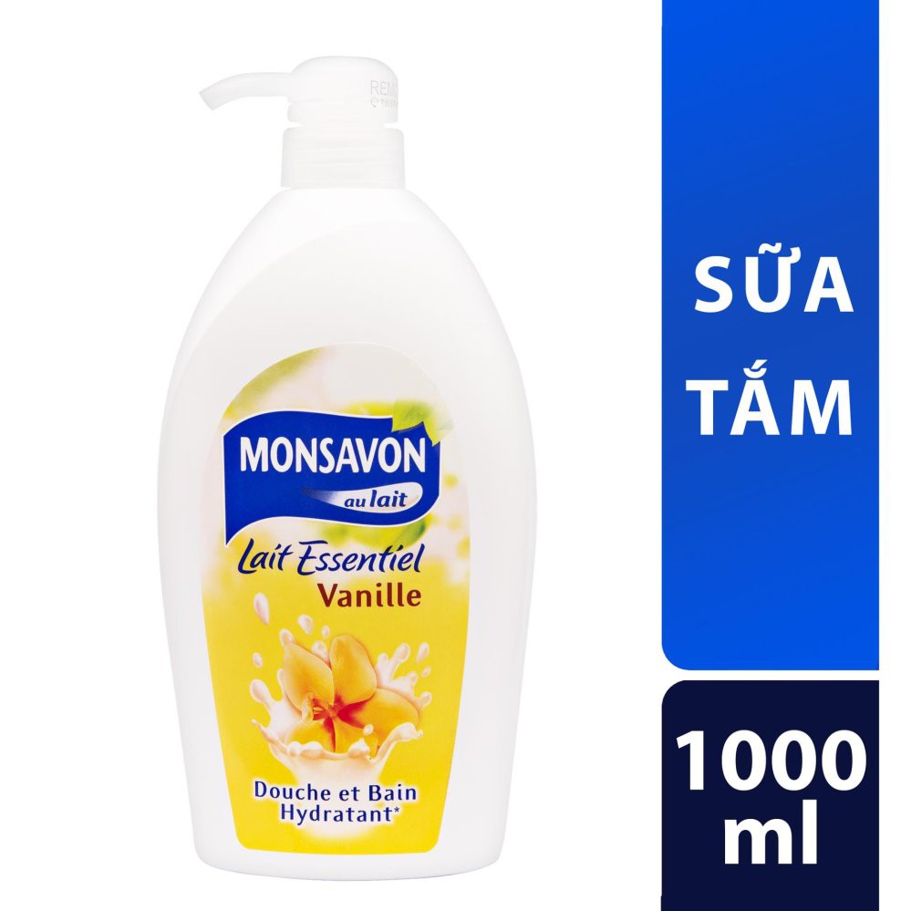 Sữa tắm Monsavon chiết xuất hoa vani 1000ml