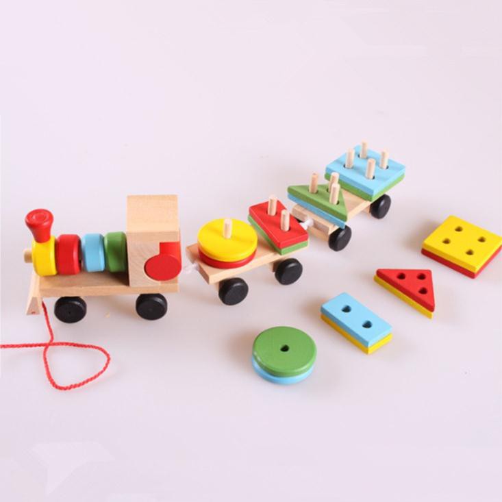 Bộ đồ chơi gỗ Foxi-Đồ chơi trẻ em thông minh-xâu hạt làm toán Montessori-tay khéo léo-siêu rẻ
