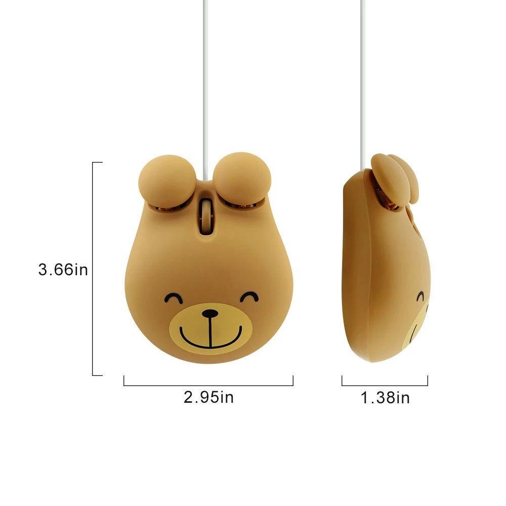 Chuột máy tính MMULCK có dây 1200DPI hình ếch dễ thương