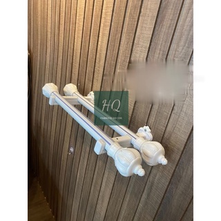 Combo thanh treo rèm 2 lớp từ 1.0 - 4.0m đầy đủ phụ kiện